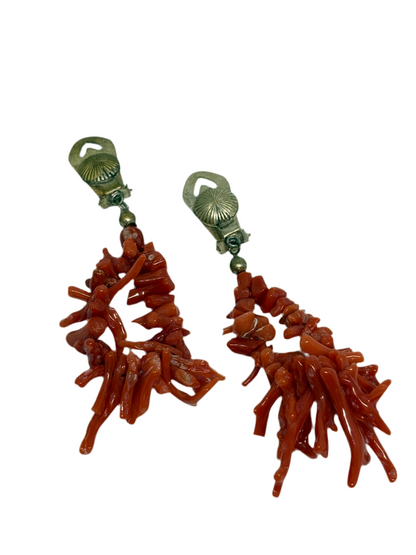 Orecchini in Corallo Antico