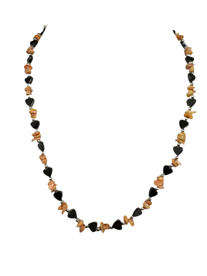 Collana in Pasta di Corallo e Malachite