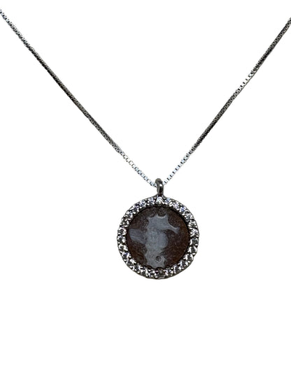Collana in Cammeo incisione "Cavalluccio Marino"