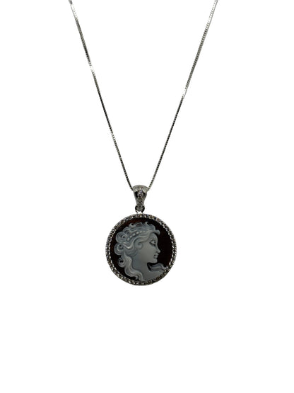 Collana in Cammeo incisione "Profilo di Donna"