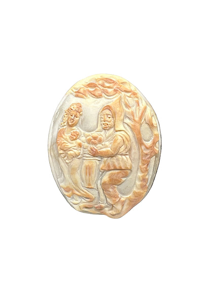 Cammeo Nudo Antico incisione Scena Mitologica