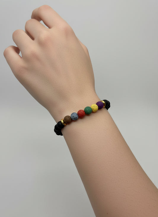 Bracciale in Pietra Lavica