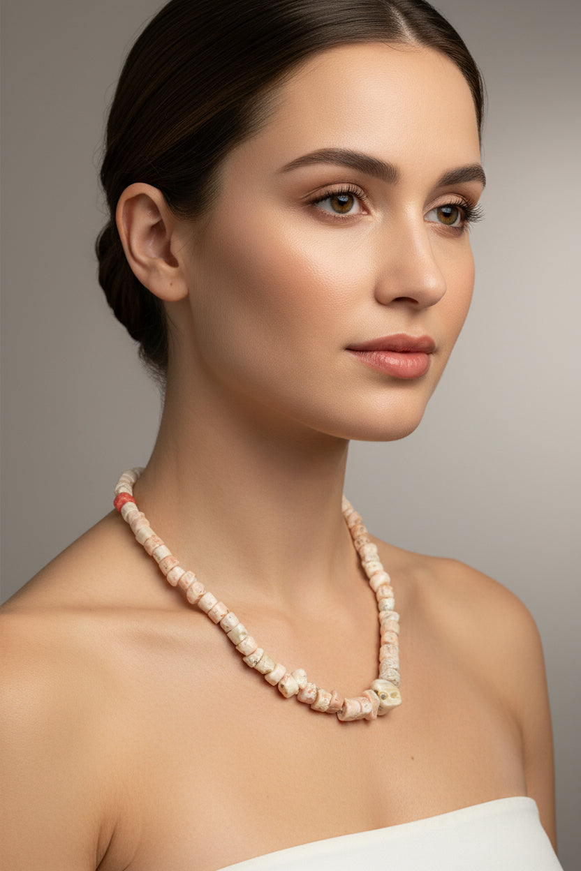 Collana in corallo Rosa