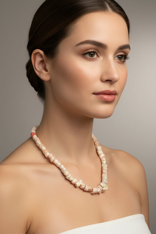 Collana in corallo Rosa