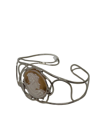 Bracciale in Cammeo Schiava incisione "Profilo di Donna"