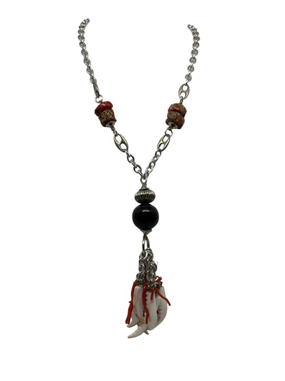 Collana in Corallo Grezzo, Agata e Conchiglia