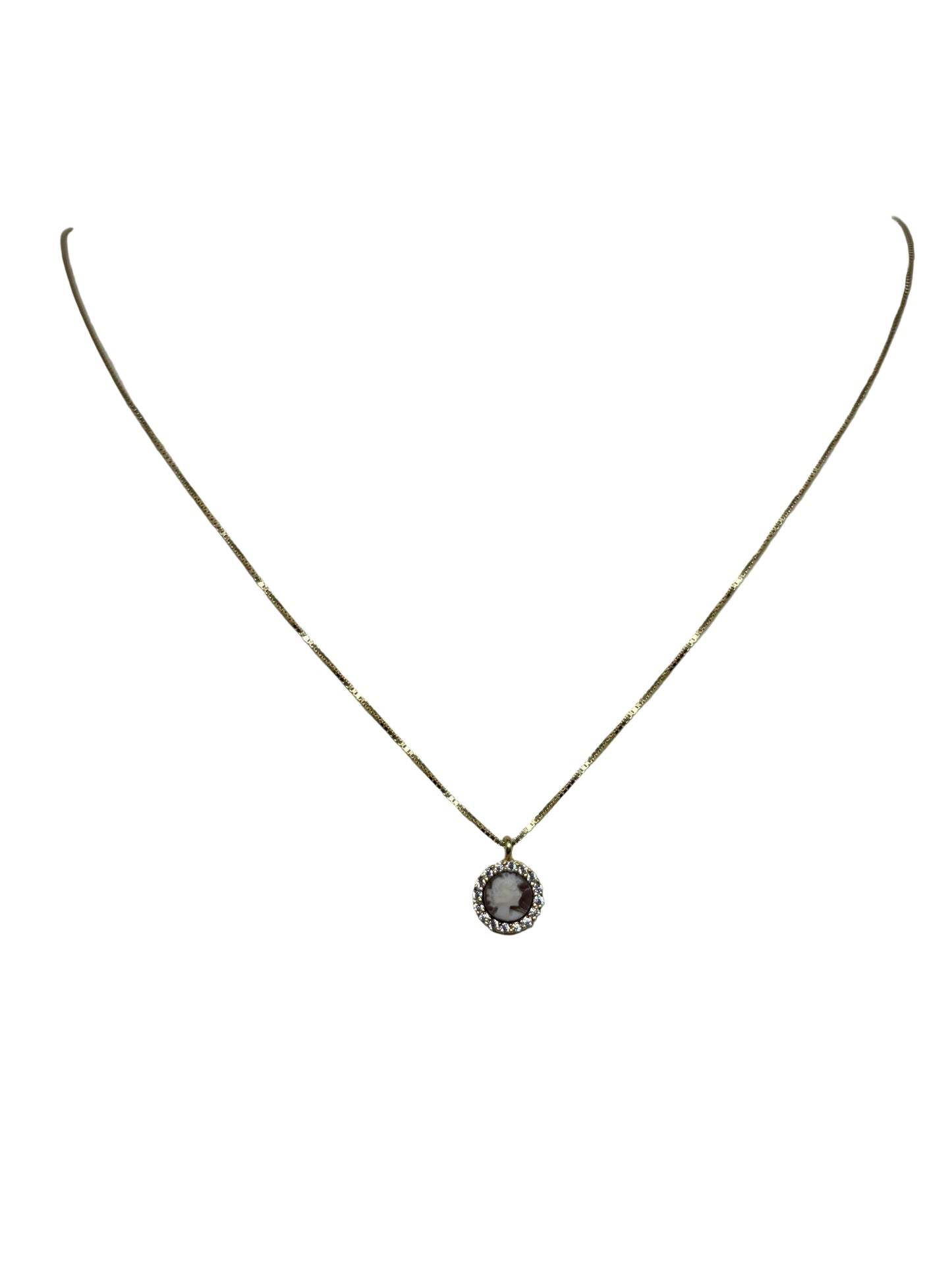 Collana in Cammeo incisione "Profilo di Donna"