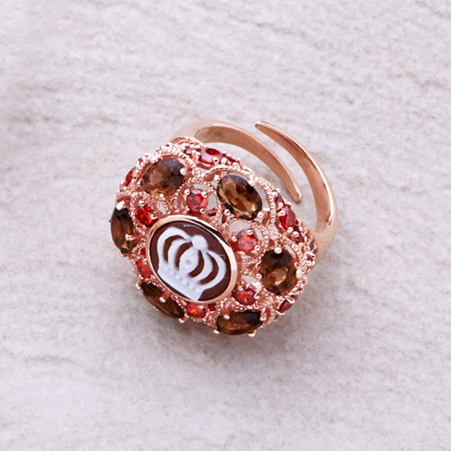 Italian Cameo Ring Sissi Cameo Crown