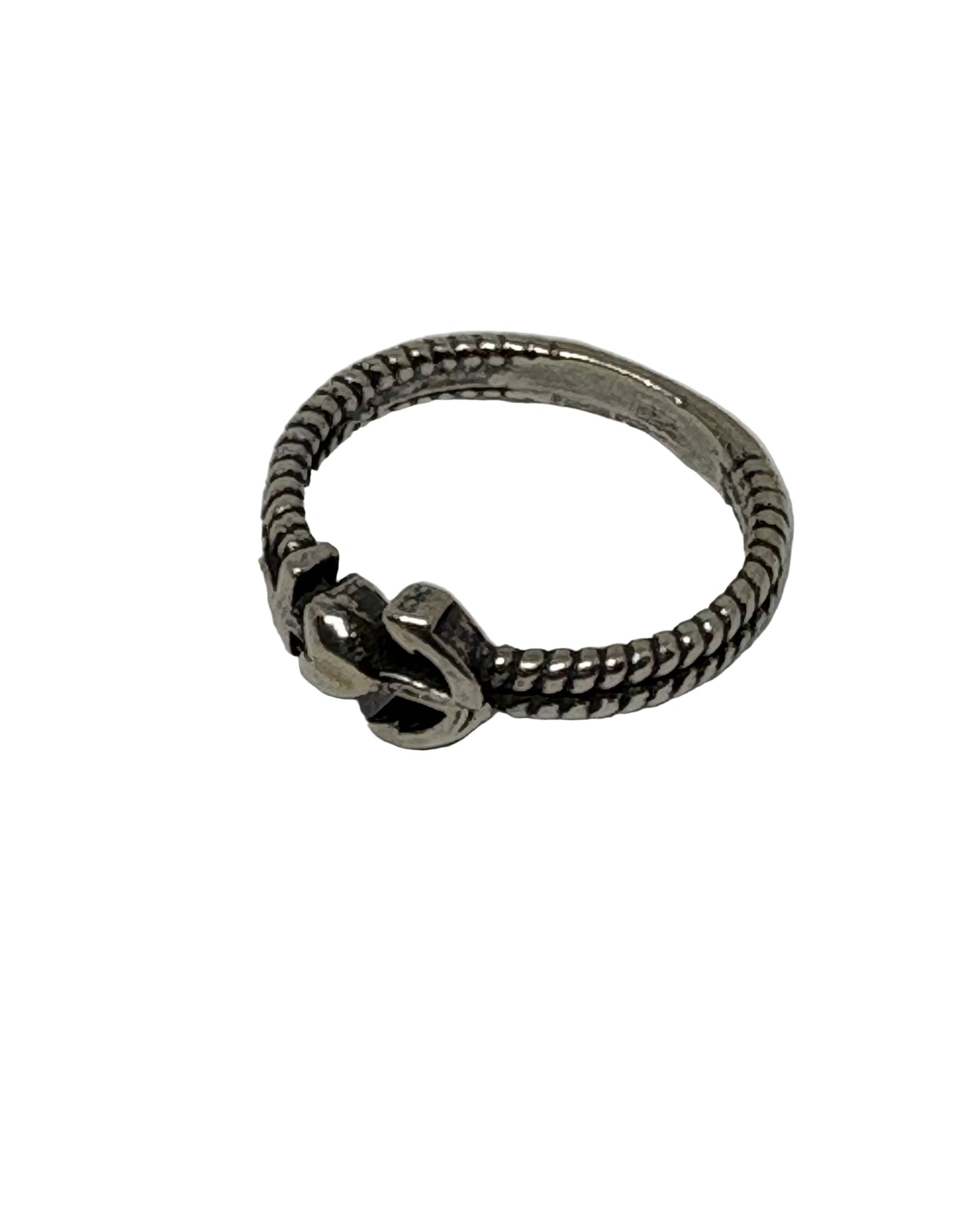 Anello in Argento Incisione "Cuore e Ancora"