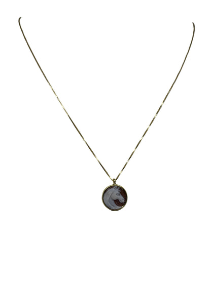 Collana in Cammeo incisione "Cavallo"