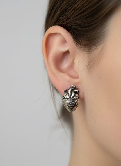 Orecchini in Argento "Cuore Sacro"