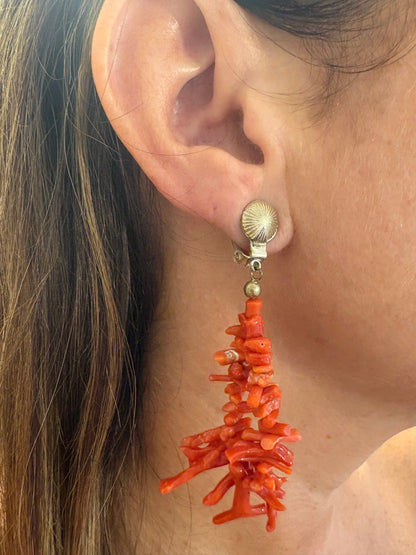 Orecchini in Corallo Antico