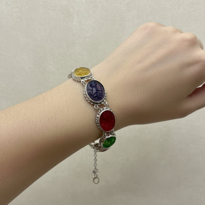 Bracciale in Cammeo Veneziano incisione "Carro di Apollo"