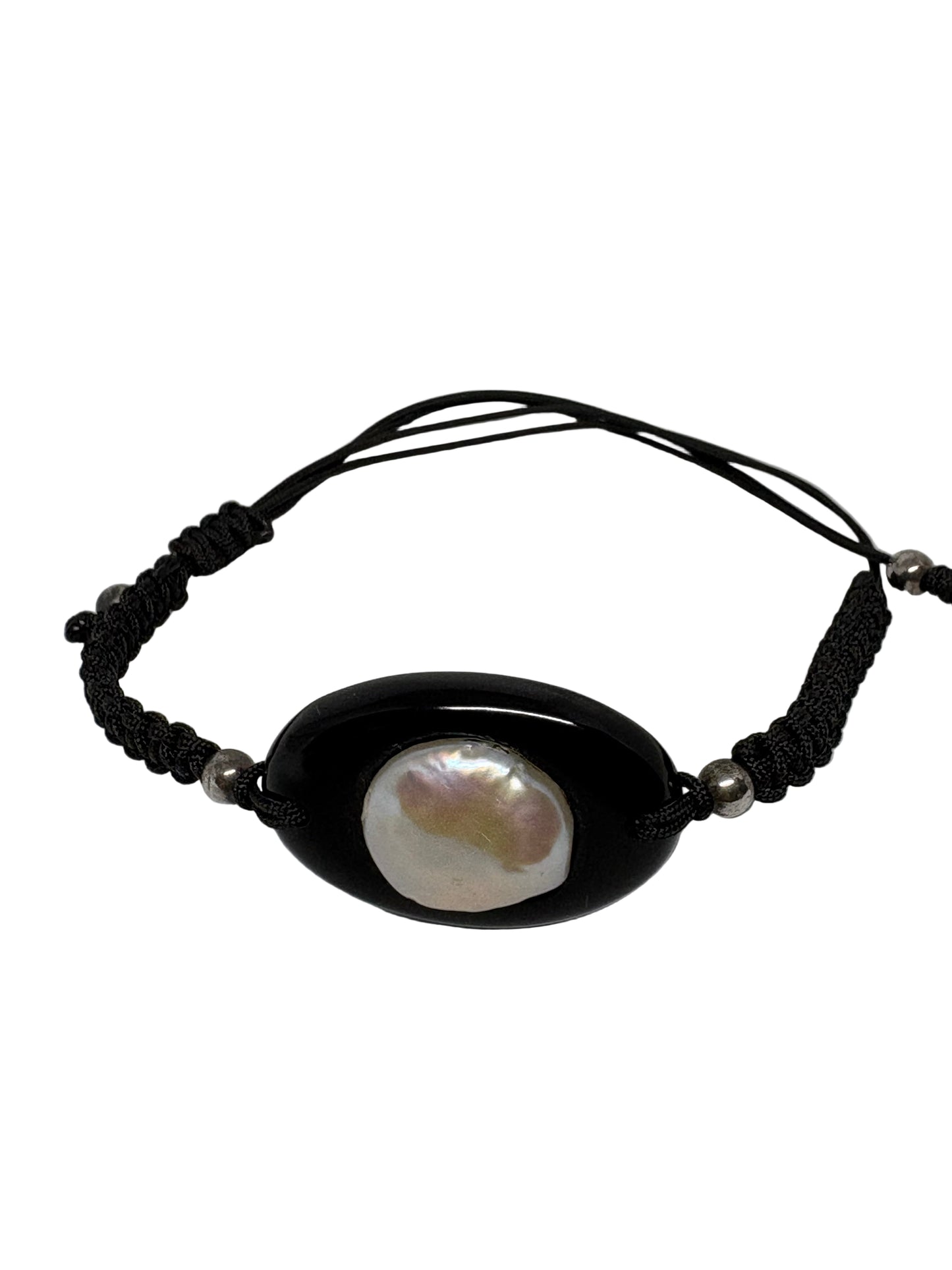 Bracciale in Agata Cordoncino e Perla