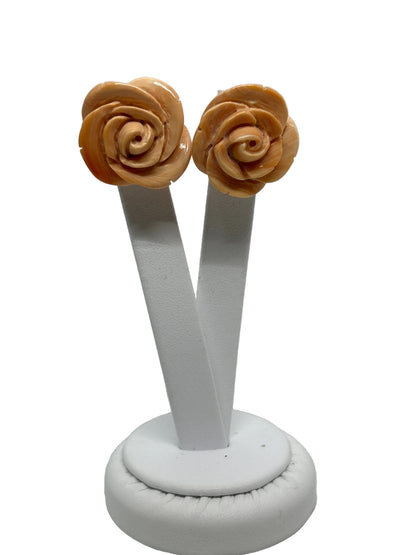 Orecchini incisi su Conchiglia "Rose"