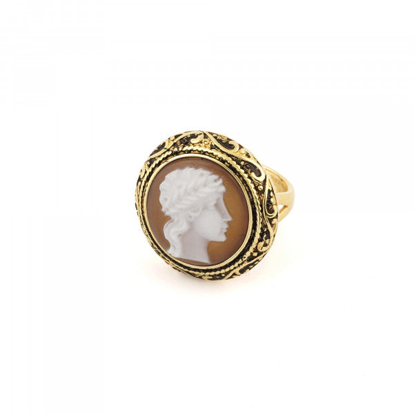 Anello-Cameo-Italiano-Acropolis-Cammeo-Profilo-Uomo-Il-Piccolo-Museo-del-Cammeo