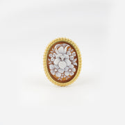 Anello-Cameo-Italiano-Raffaello-Cammeo-Bouquet-Oro