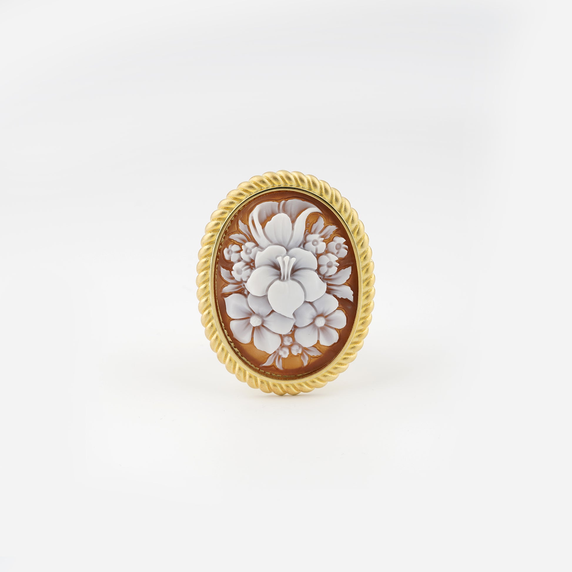 Anello-Cameo-Italiano-Raffaello-Cammeo-Bouquet-Oro