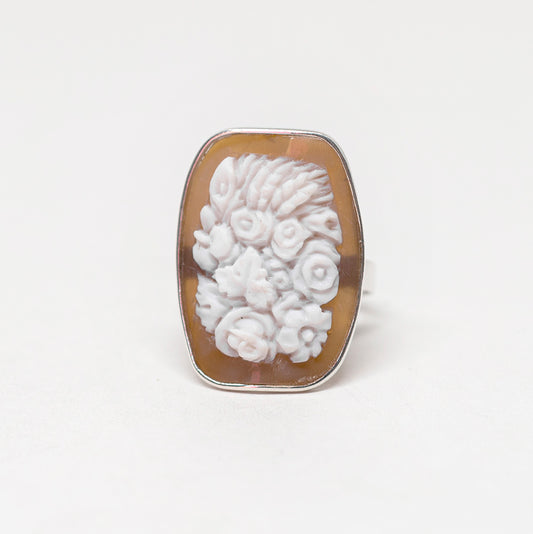 Anello-Cammeo-Artistico-Fiori
