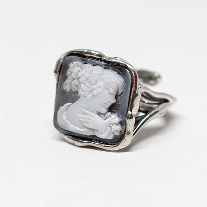 Anello-Cammeo-Artistico-Volto-Donna