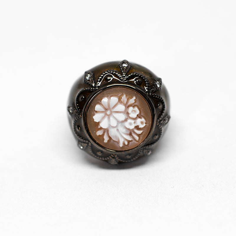 Anello Cameo Italiano Cammeo Fiori