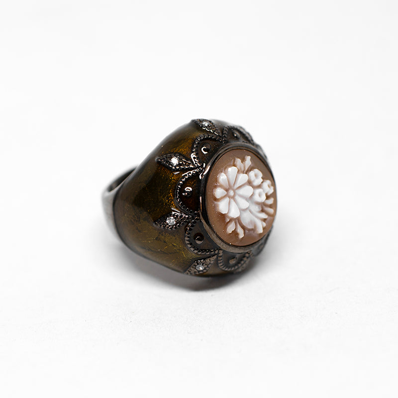 Anello-Cammeo-Fiori