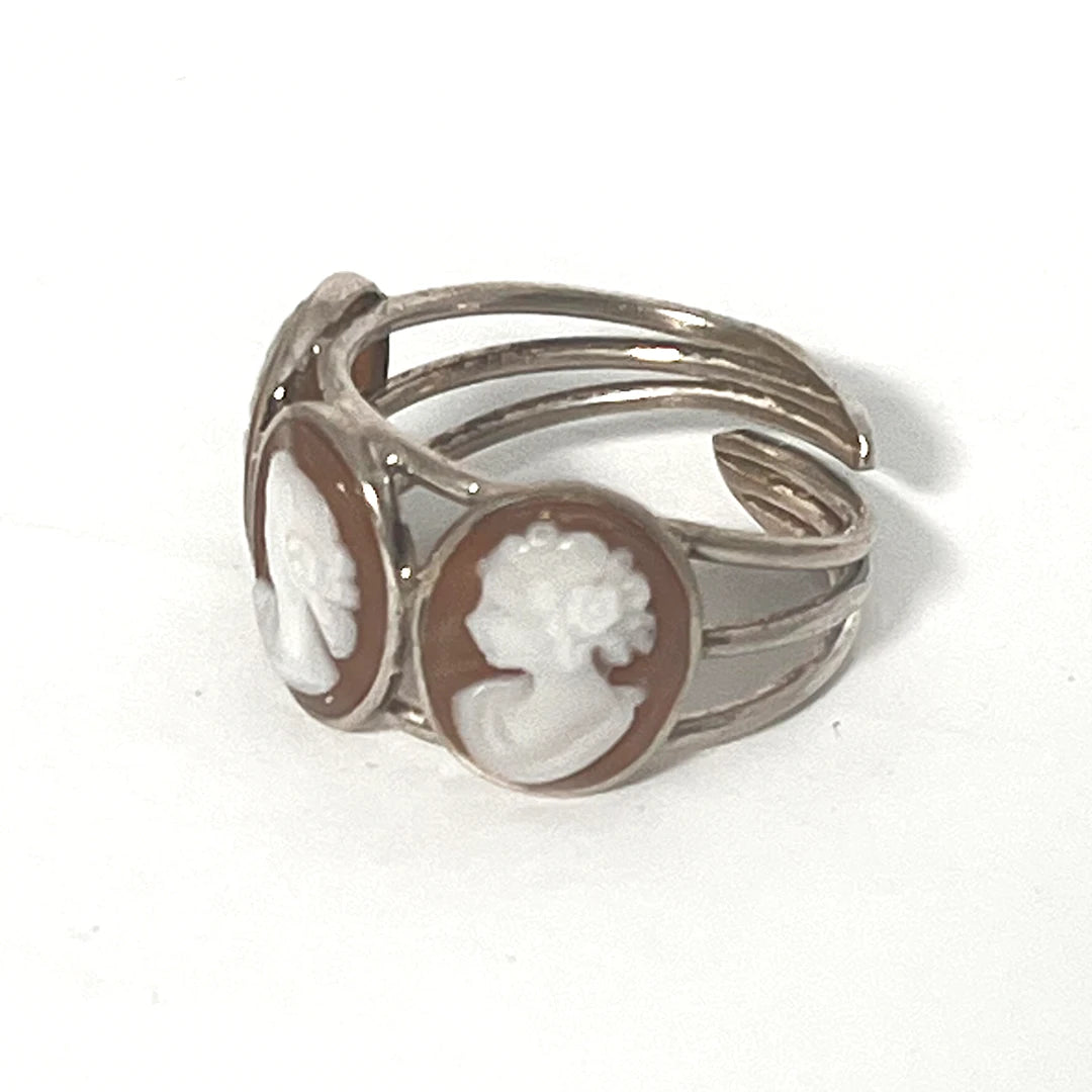 Anello Tris Cammeo Profili di Donna