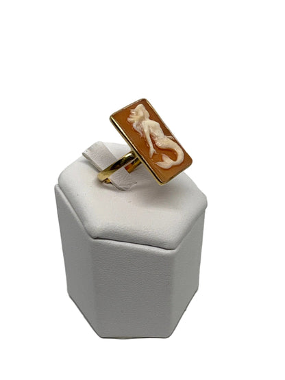 Anello in Cammeo incisione "Sirenetta"