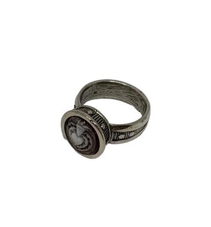 Anello in Cammeo Incisione  "Cuore Sacro"