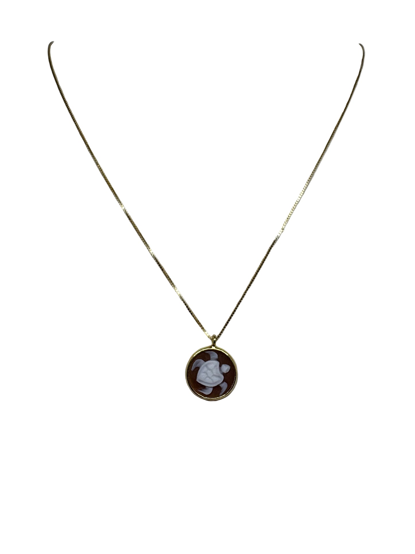 Collana in Cammeo incisione "Tartaruga"