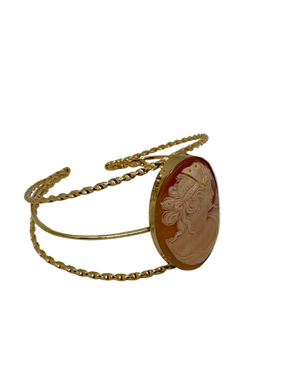 Bracciale in Cammeo Schiava incisione "Profilo di Donna"