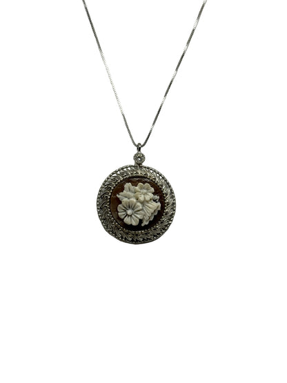 Collana in Cammeo incisione "Fiore"