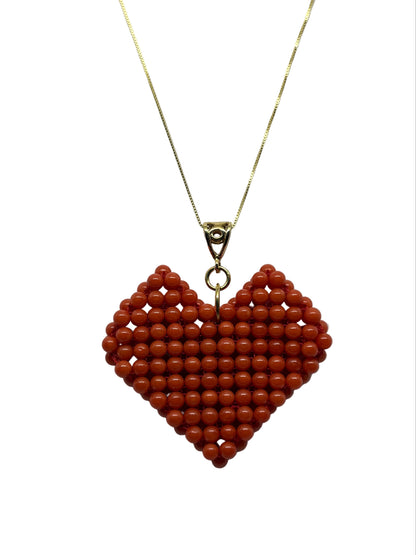 Pendente in Corallo "Cuore"
