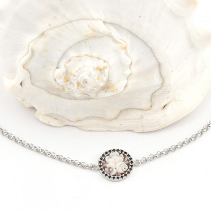 Italian Cameo Bracelet Sunrise Cameo Flowers