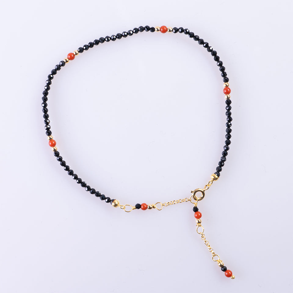 Bracciale Cavigliera Agata e Corallo