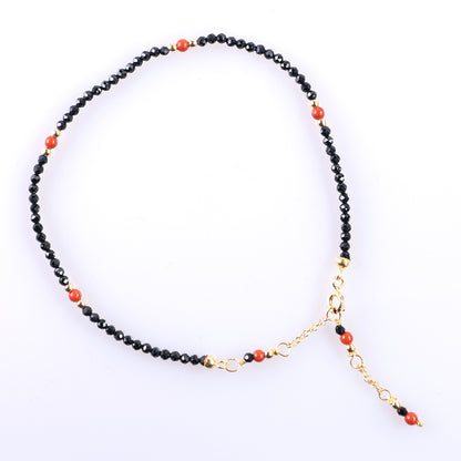 Bracciale Cavigliera Agata e Corallo