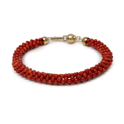 Bracciale-Tessito-Corallo-Rosso