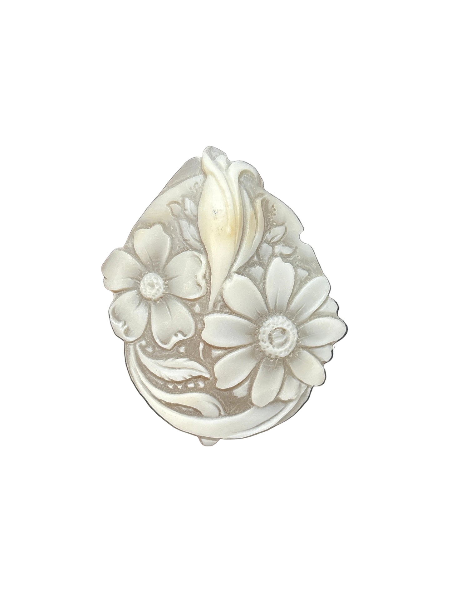 Cammeo Nudo incisione Fiori