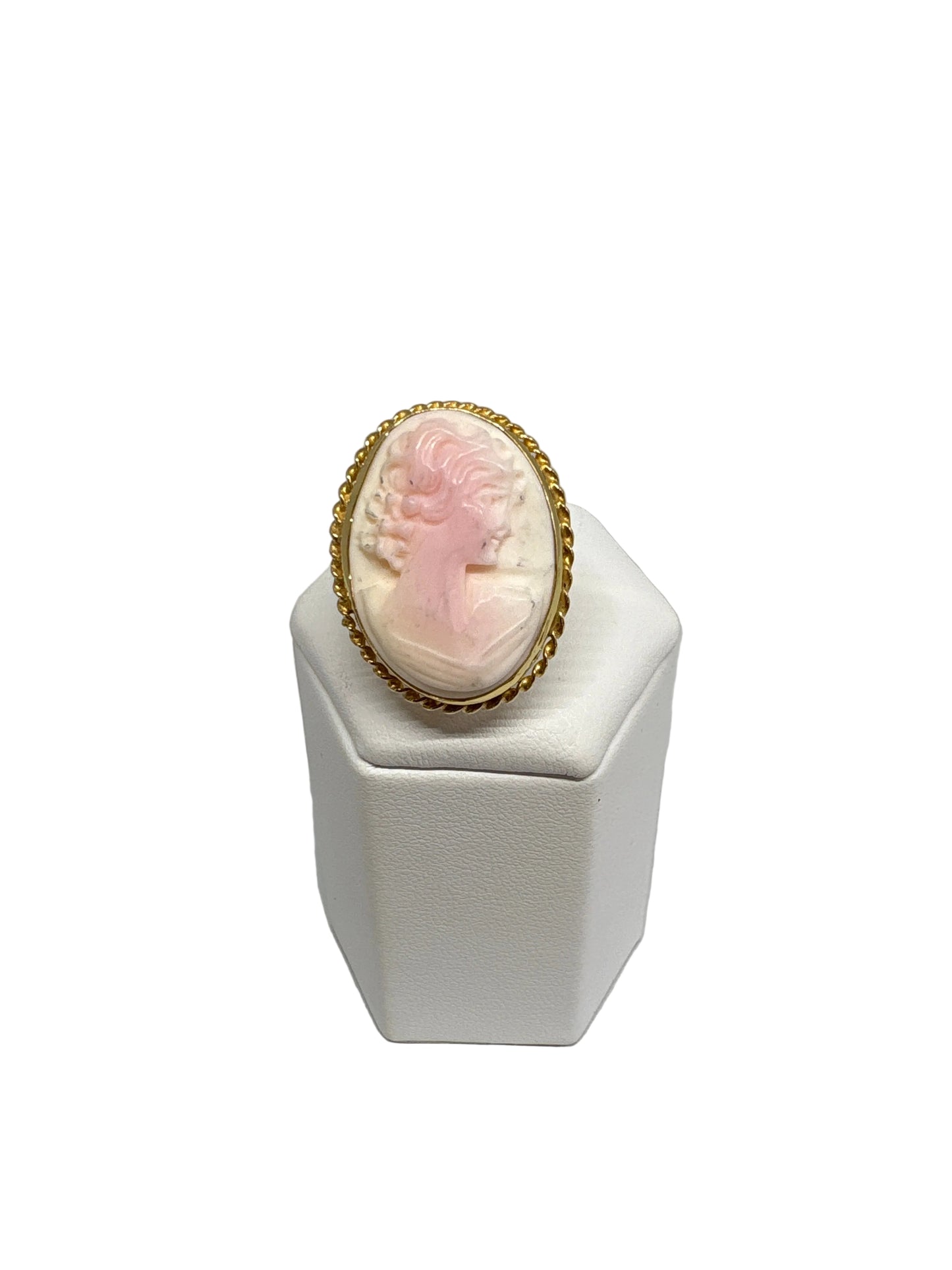 Anello in Cammeo incisione Volto di Donna