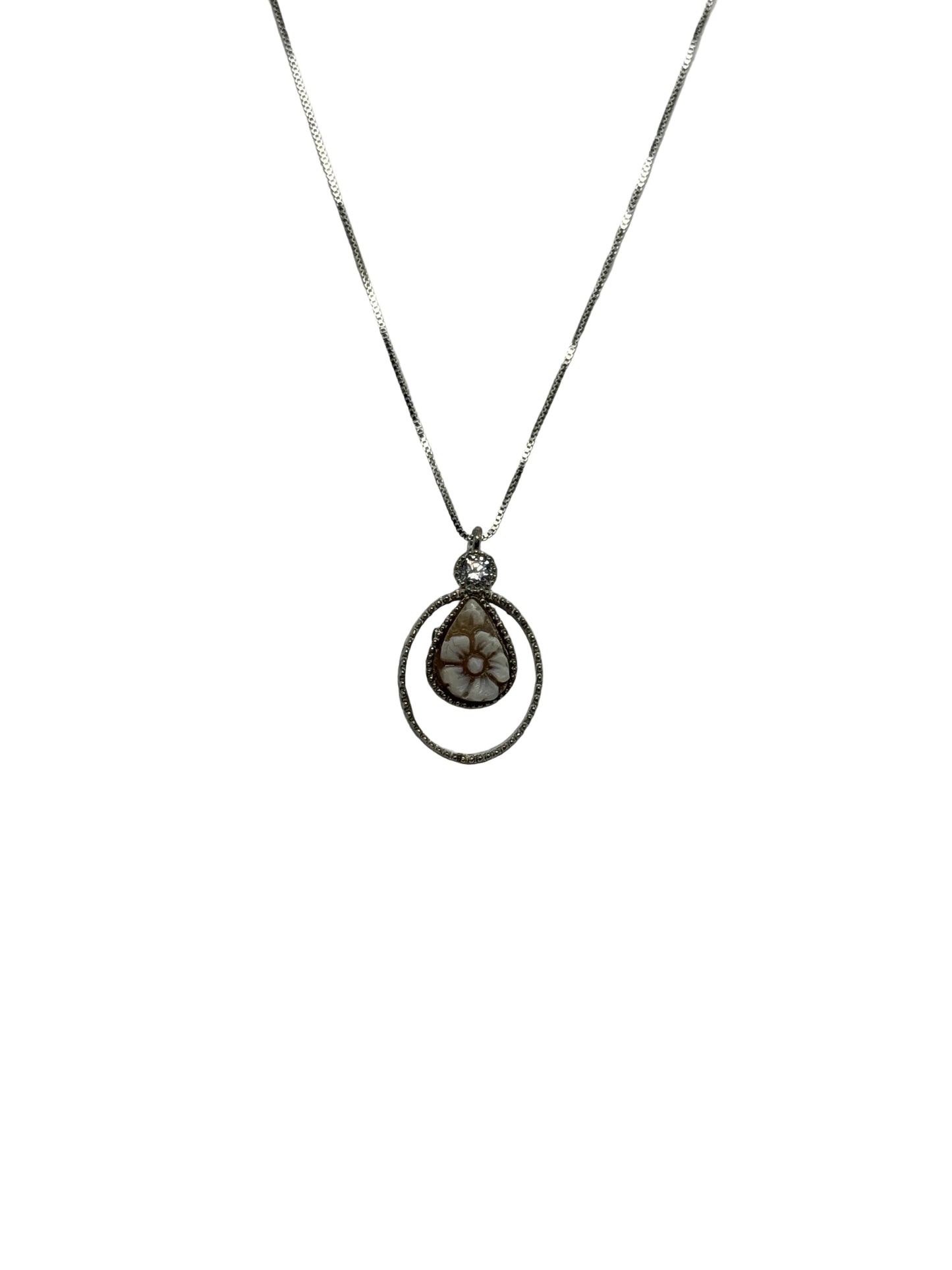 Collana in Cammeo incisione "Fiore"
