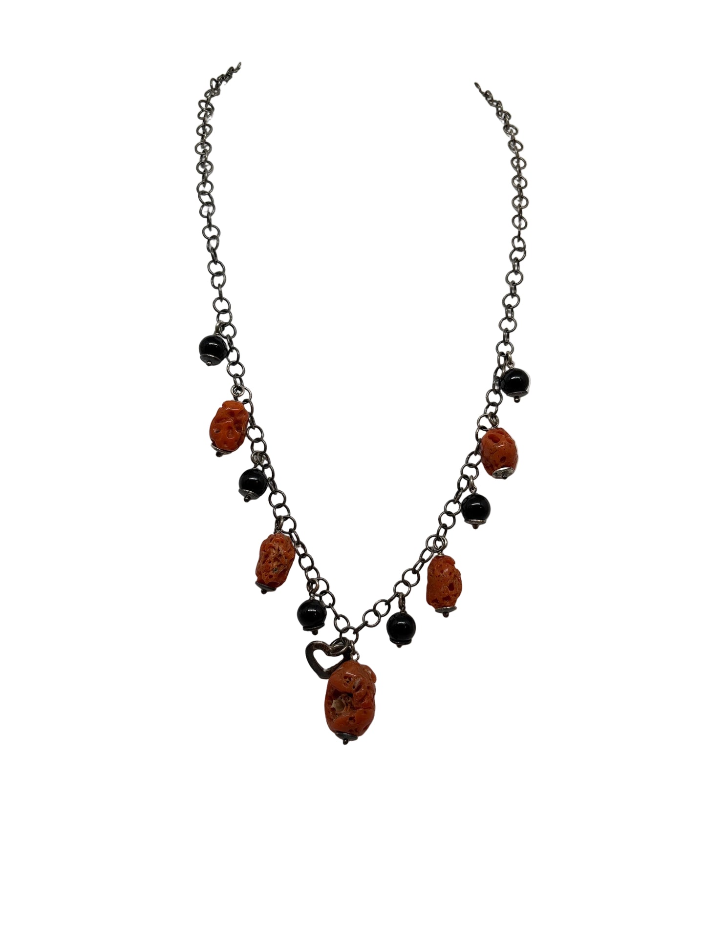 Collana in Corallo Grezzo e Agata