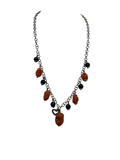 Collana in Corallo Grezzo e Agata