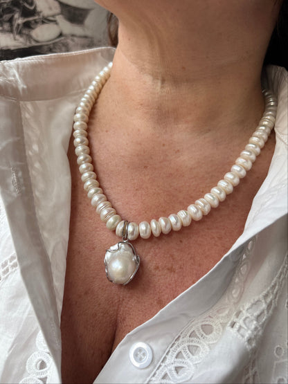 Collana in Perle Australiane e Barocche
