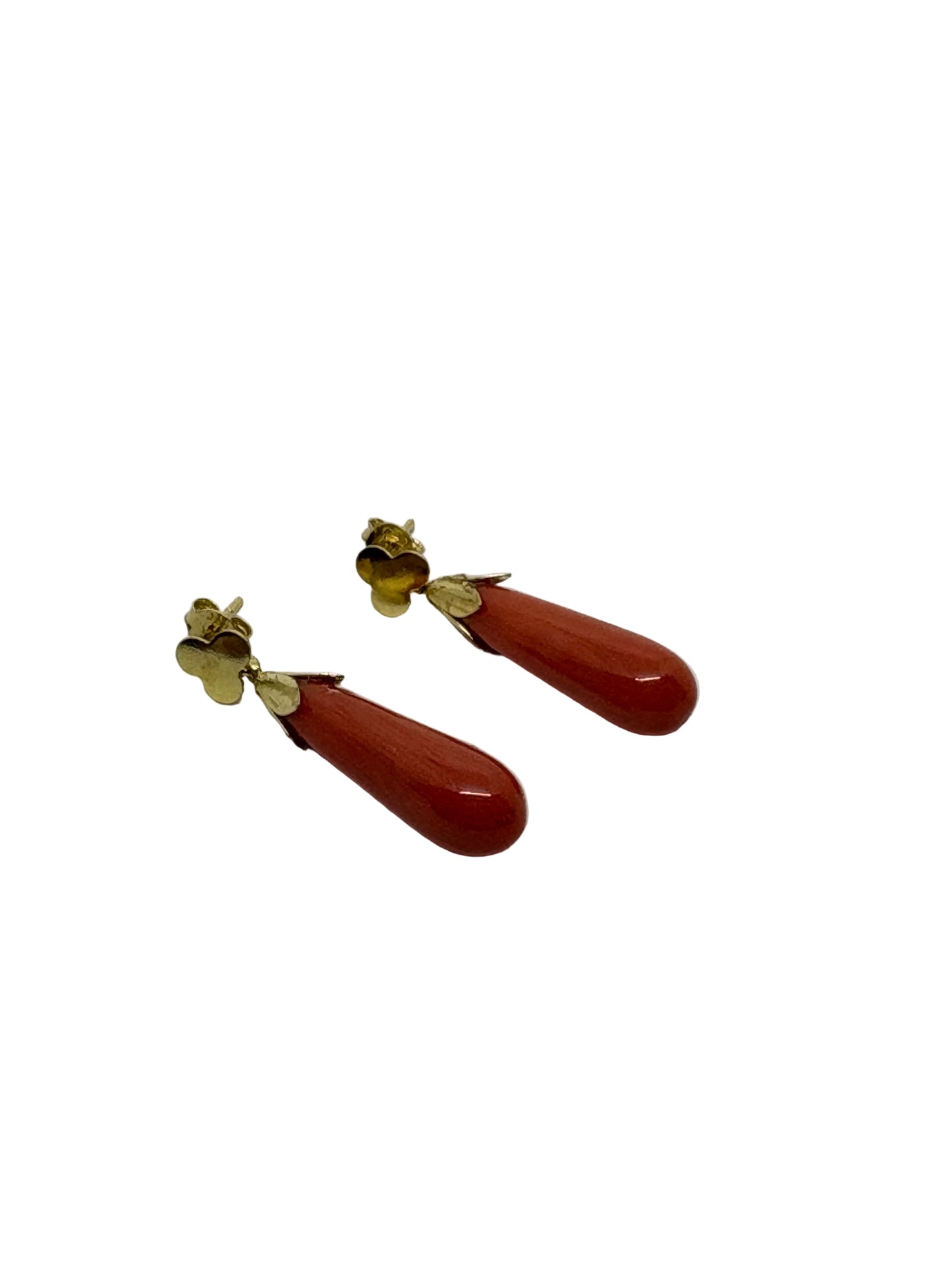 Orecchini in Corallo e Oro