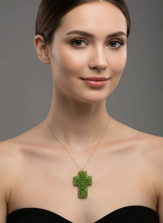Pendente in Agata  "Croce"