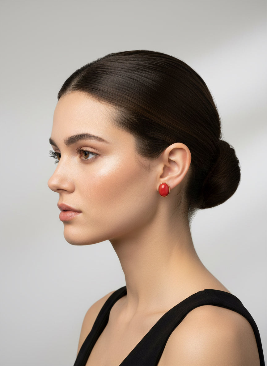 Orecchini in Corallo e Oro