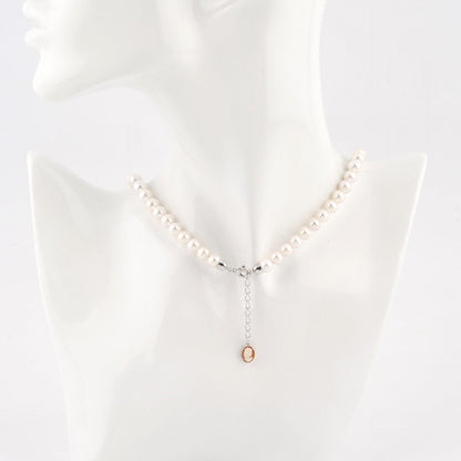 Italian Cameo Necklace Suiko Cameo Profile Woman