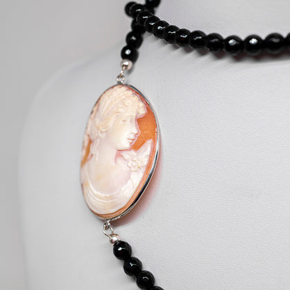 Cameo Necklace Profile Woman
