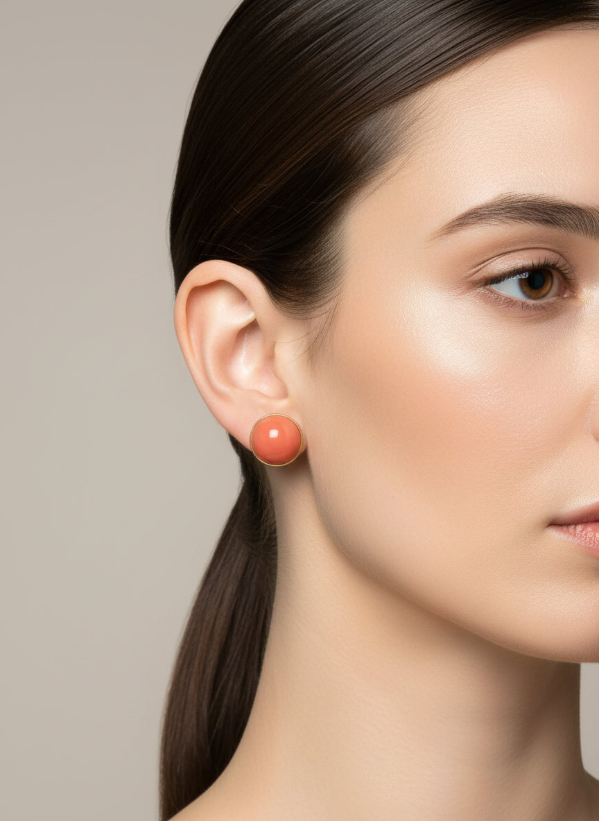 Orecchini in Corallo  e Oro