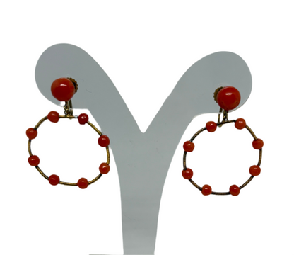 Orecchini in Corallo Antico
